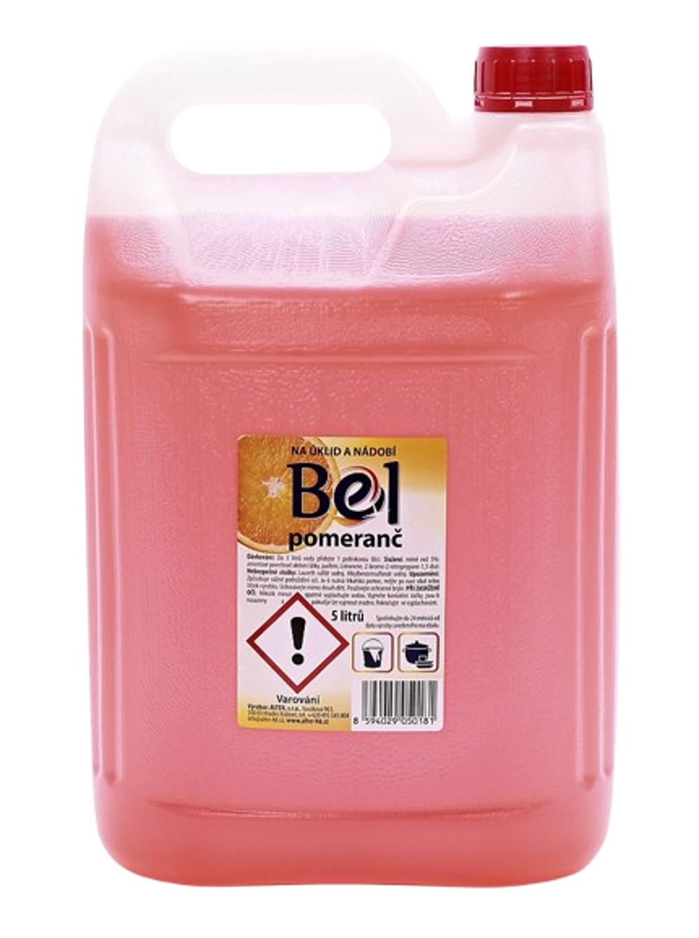 BEL Pomeranč na úklid a nádobí 5l