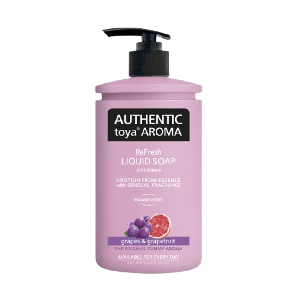 Authentic toya aroma tekuté mýdlo s dávkovačem 400ml Grapes&Grapefruit