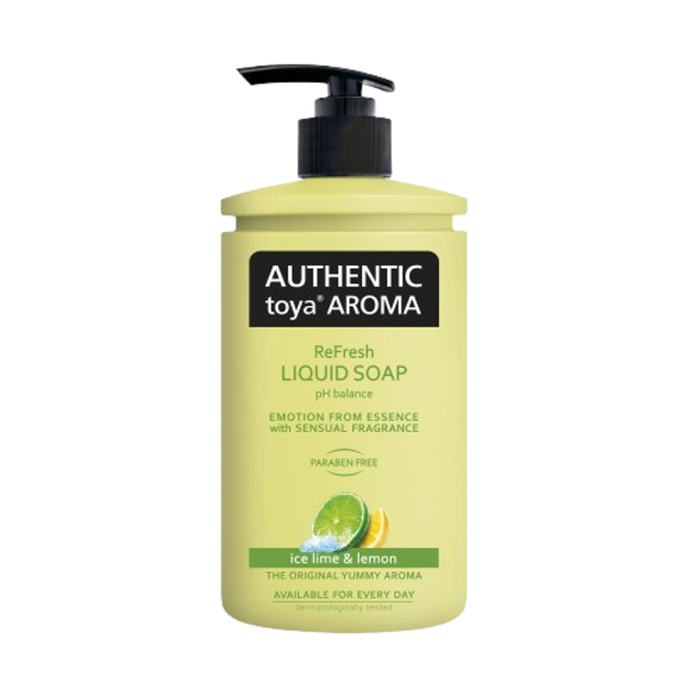 Authentic toya aroma tekuté mýdlo s dávkovačem 400ml Ice lime&Lemon