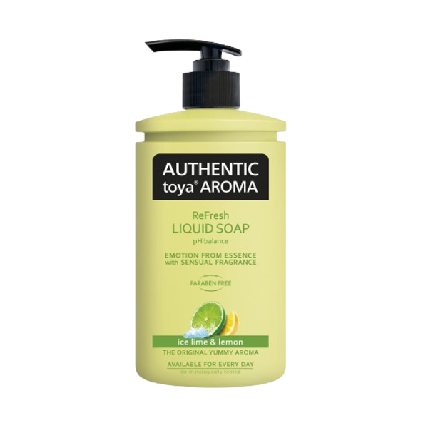 Authentic toya aroma tekuté mýdlo s dávkovačem 400ml Ice lime&Lemon