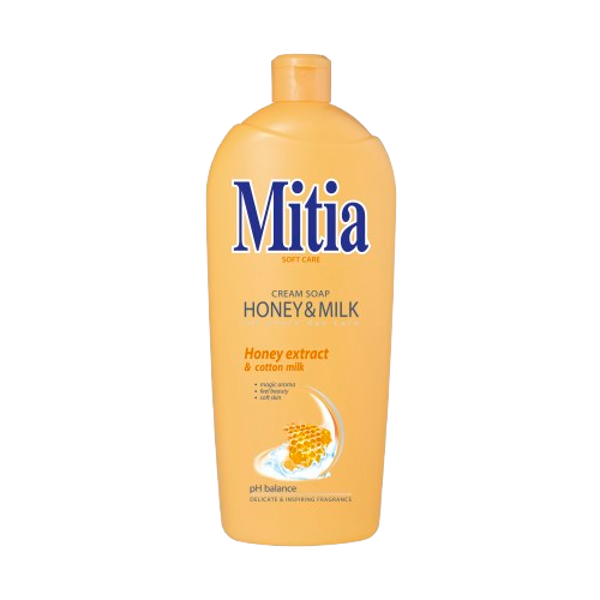 Mitia tekuté mýdlo 1l Honey&Milk