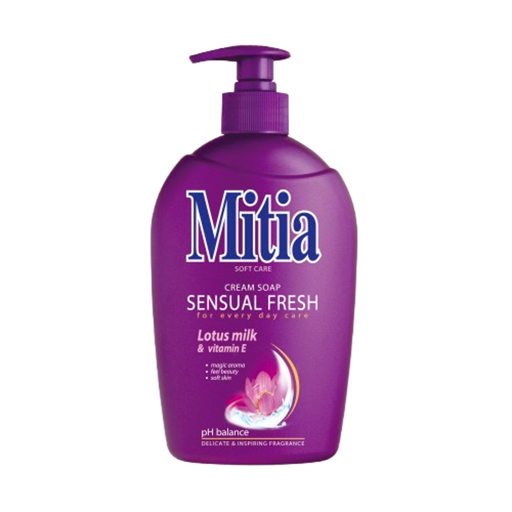 Mitia tekuté mýdlo Sensual fresh 500ml s dávkovačem
