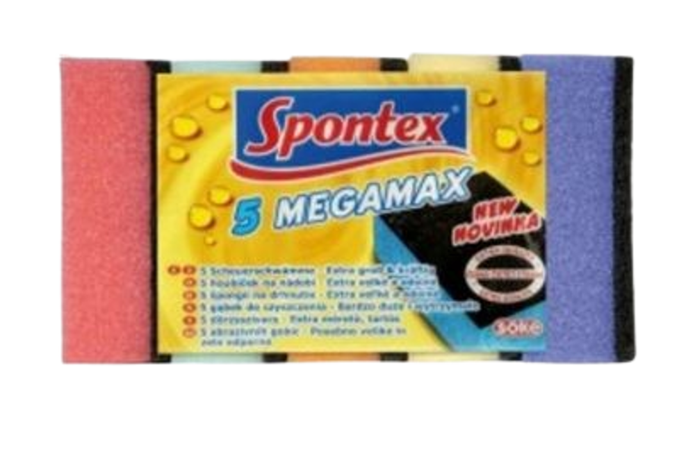 Spontex 5 MEGAMAX houba na nádobí extra velká, 5ks