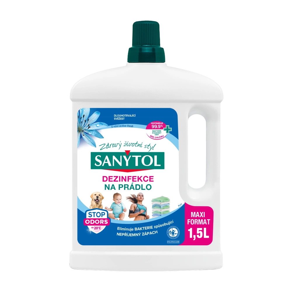 SANYTOL Dezinfekce na prádlo ACTIVE FRESH 1,5l