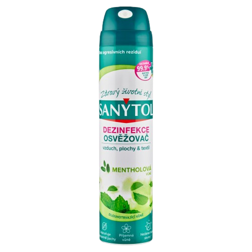 SANYTOL dezinfekce osvěžovač vzduchu Mentolová vůně 300ml