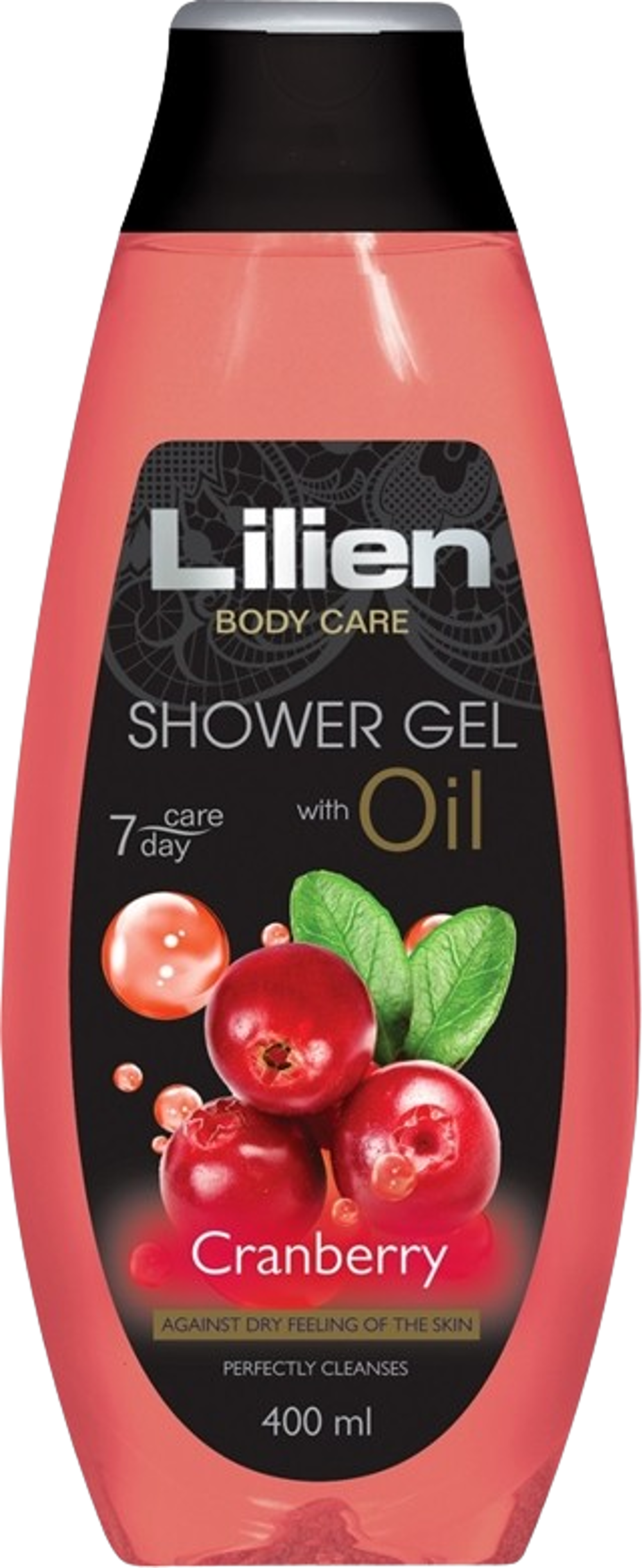 Lilien olejový sprchový gel 400ml brusinka