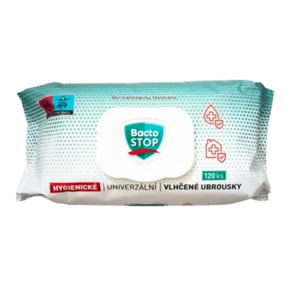 BactoSTOP vlhčené hygienické ubrousky 120ks