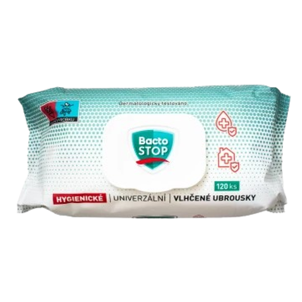 BactoSTOP vlhčené hygienické ubrousky 120ks