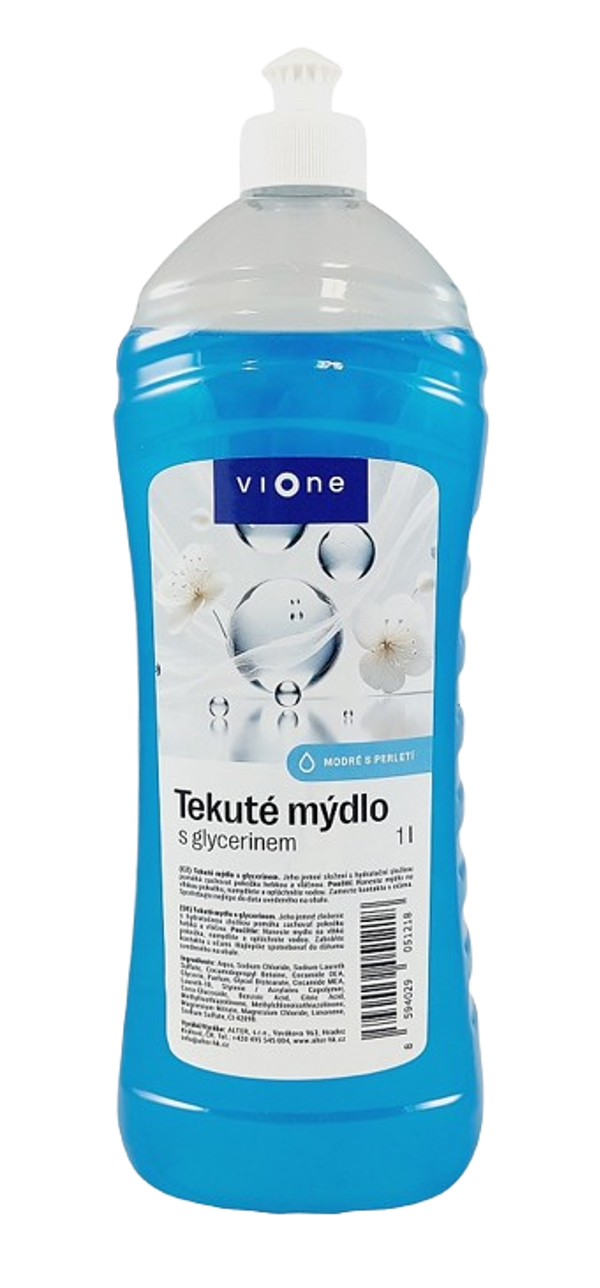 VIONE TEK.MÝDLO s perletí modré MOŘE 1l