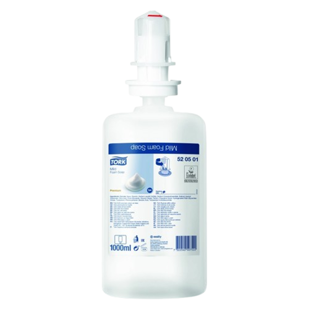 PĚNOVÉ TEKUTÉ MÝDLO TORK PREMIUM MILD 1l S4