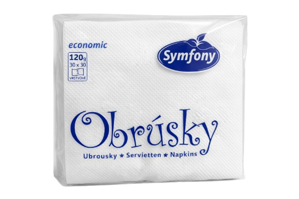 Papírové ubrousky Economic 120g 30x30cm
