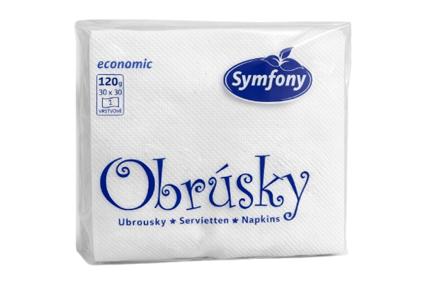 Papírové ubrousky Economic 120g 30x30cm