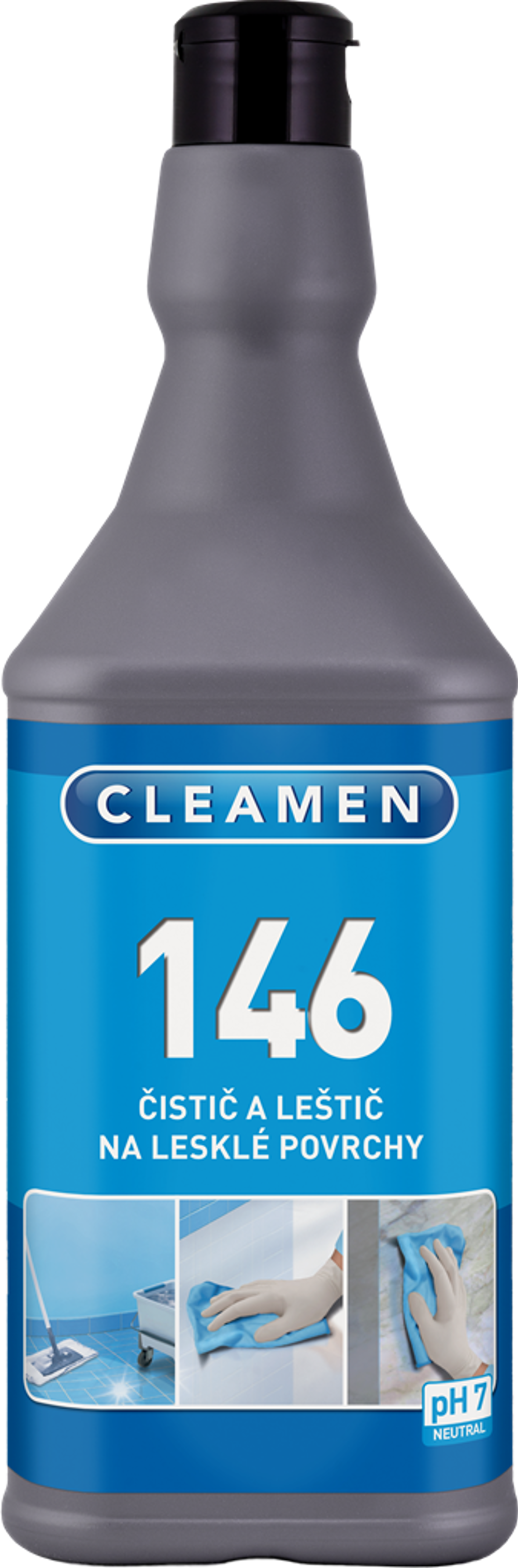 CLEAMEN 146 čistič a leštič na lesklé povrchy 1l