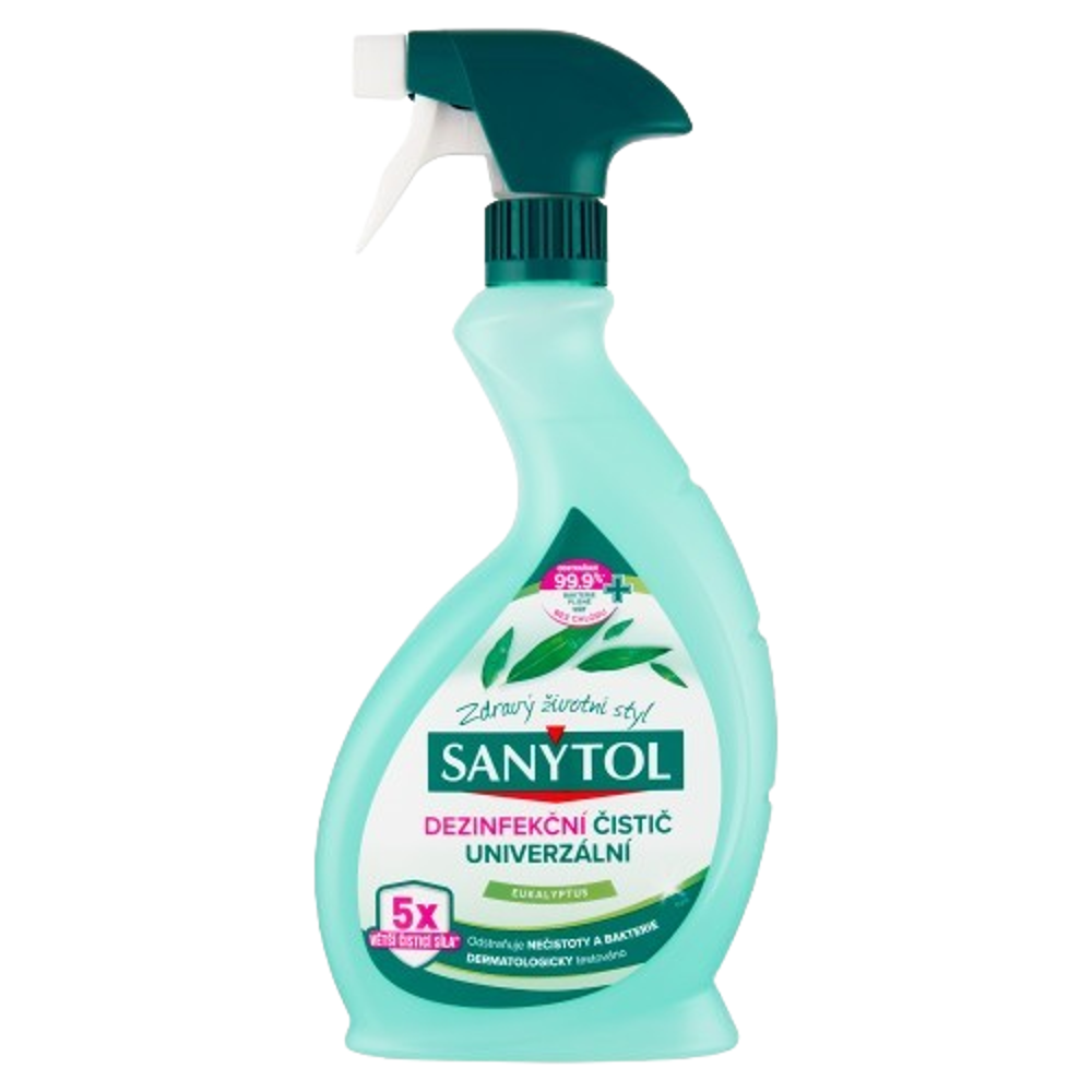 SANYTOL dezinfekční univerzální čistič sprej 500ml Eukalyptus