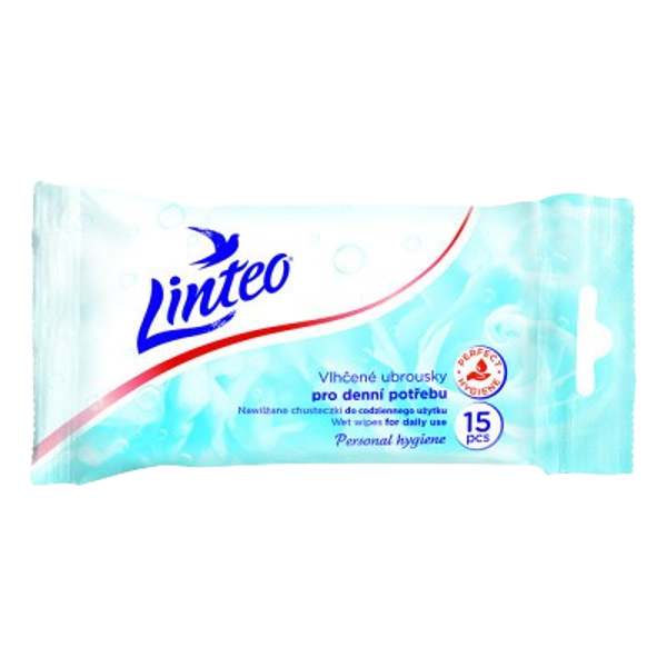 Linteo vlhčené ubrousky pro denní potřebu 15ks