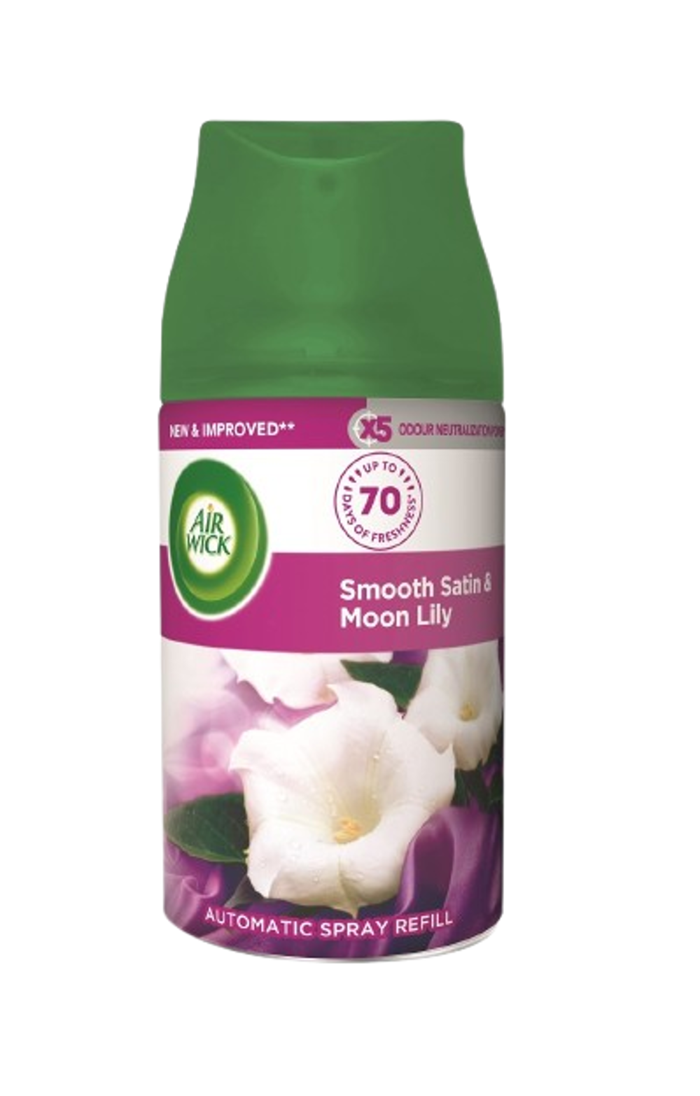 Airwick FreshMatic 250ml Jemný satén a M.lilie náplň