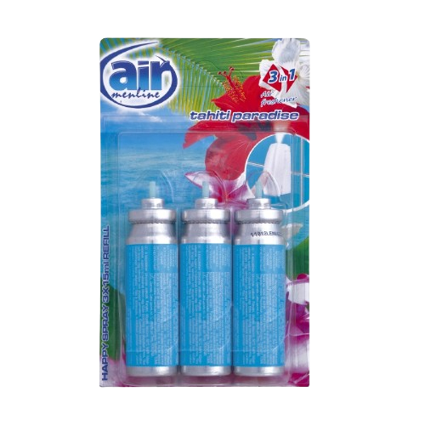 Air Menline sprej osvěžovač refill 3x15ml Tahiti Paradise náplň