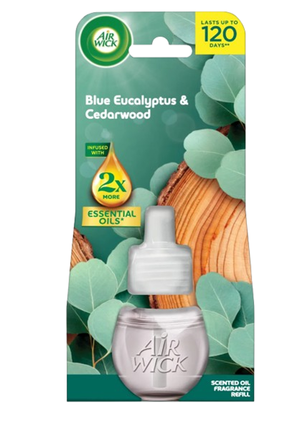AirWick tekutá náplň do elektrického přístroje - Eukalyptus a cedrové dřevo 19ml