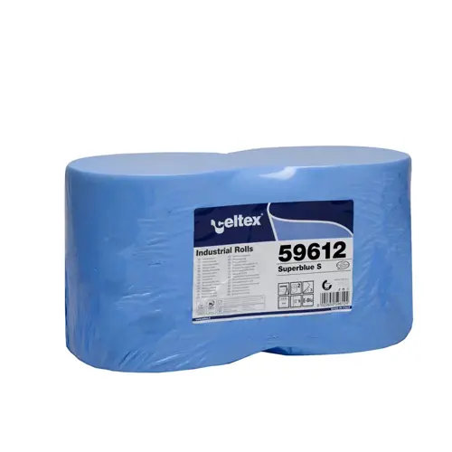 Průmyslová papírová utěrka CELTEX SuperBlue S, šířka 22cm, 3vrstvy - 2ks