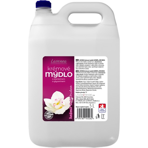 LAVONEA krémové mýdlo 5l Kašmír a orchidea