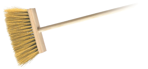 Koště zatloukané dřevěné s holí 120cm