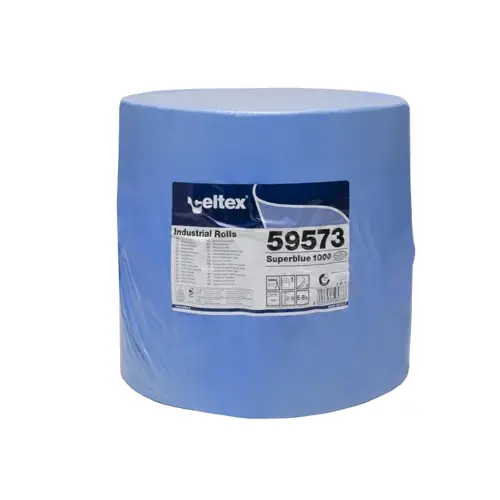 Průmyslová papírová utěrka CELTEX SuperBlue 1000, šířka 36cm, 3vrstvy - 1ks