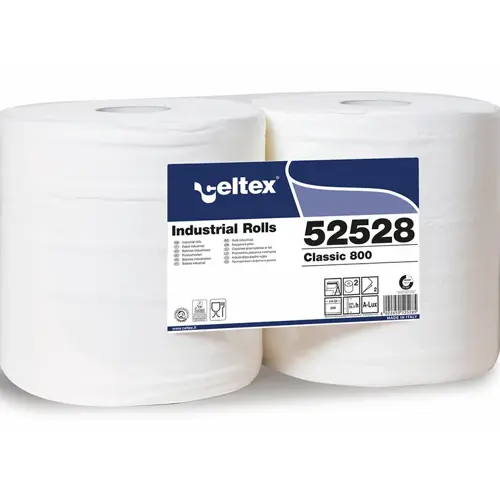 Průmyslová papírová utěrka CELTEX Classic 800, šířka 26,5cm - 2ks