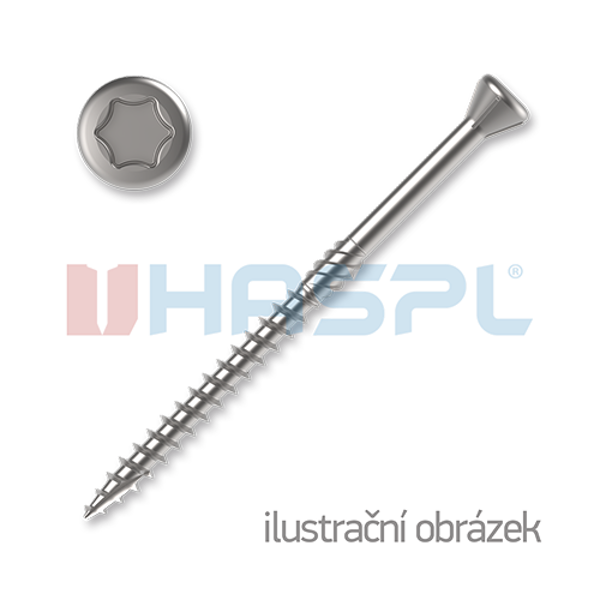 Vrut terasový 4,0x30 zápust.hl. TX20 AISI-410