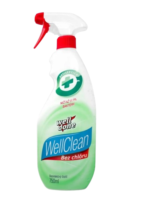 Well Clean dezinfekční čistič UNI, bezchlórový s parfemací a rozpr. 750ml