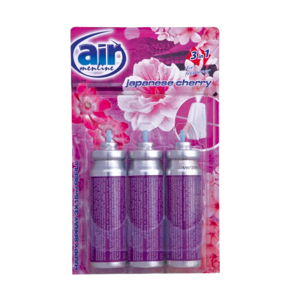 Air Menline sprej osvěžovač refill 3x15ml Japanese cherry, náplň 3ks
