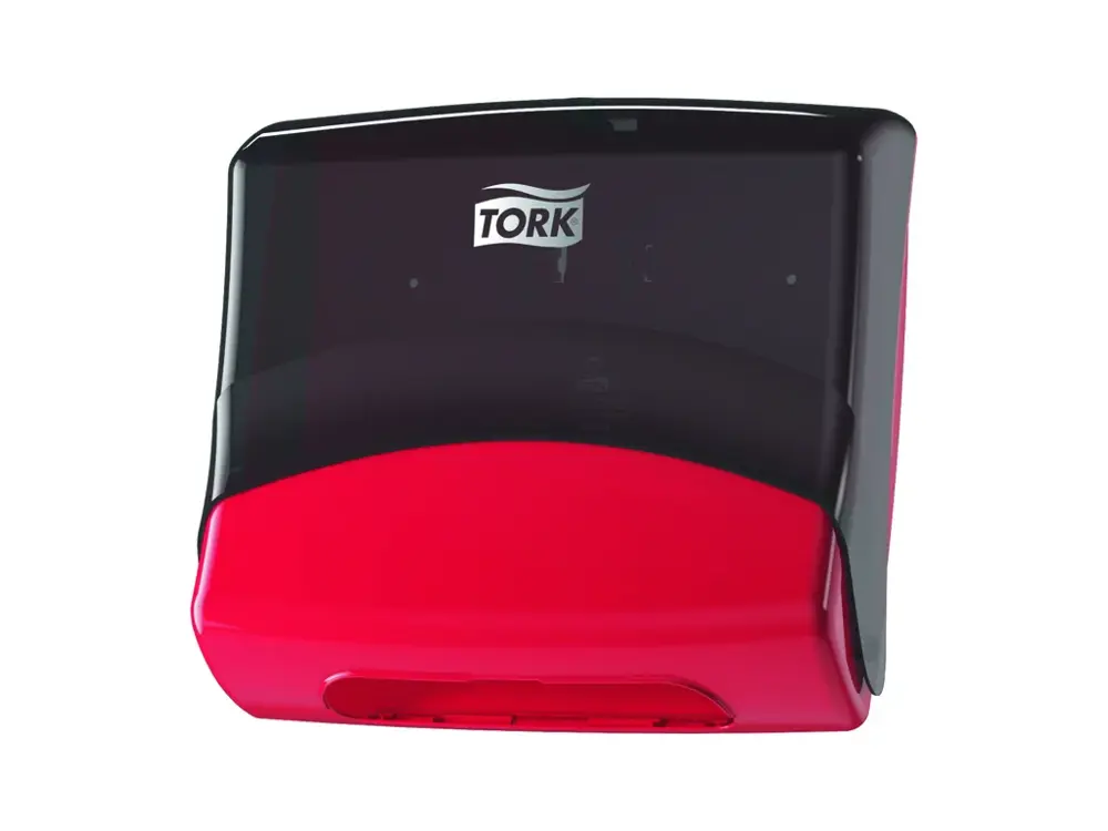 Zásobník na skládané průmyslové utěrky TORK Top Pak Holder W4 černý