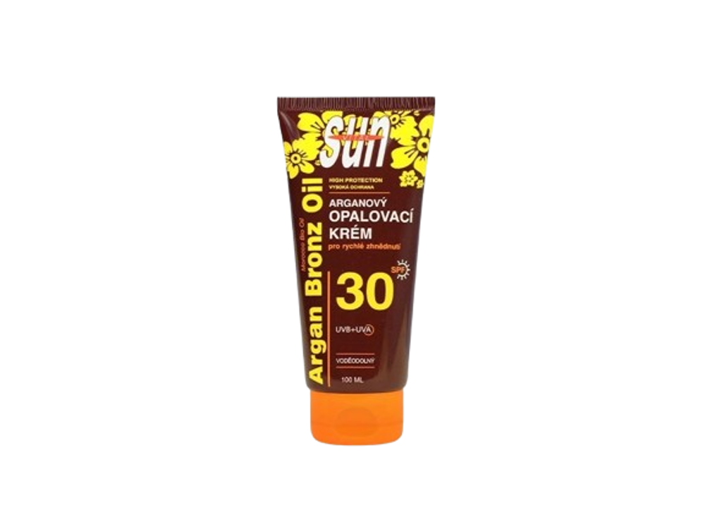 VIVACO SUNVital Arganový opalovací krém OF30 v tubě 100ml