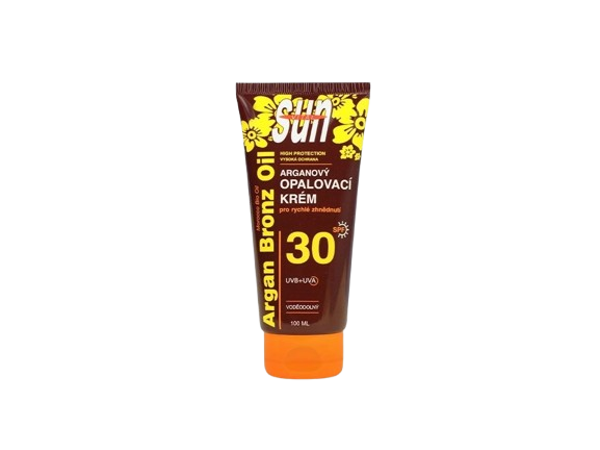 VIVACO SUNVital Arganový opalovací krém OF30 v tubě 100ml