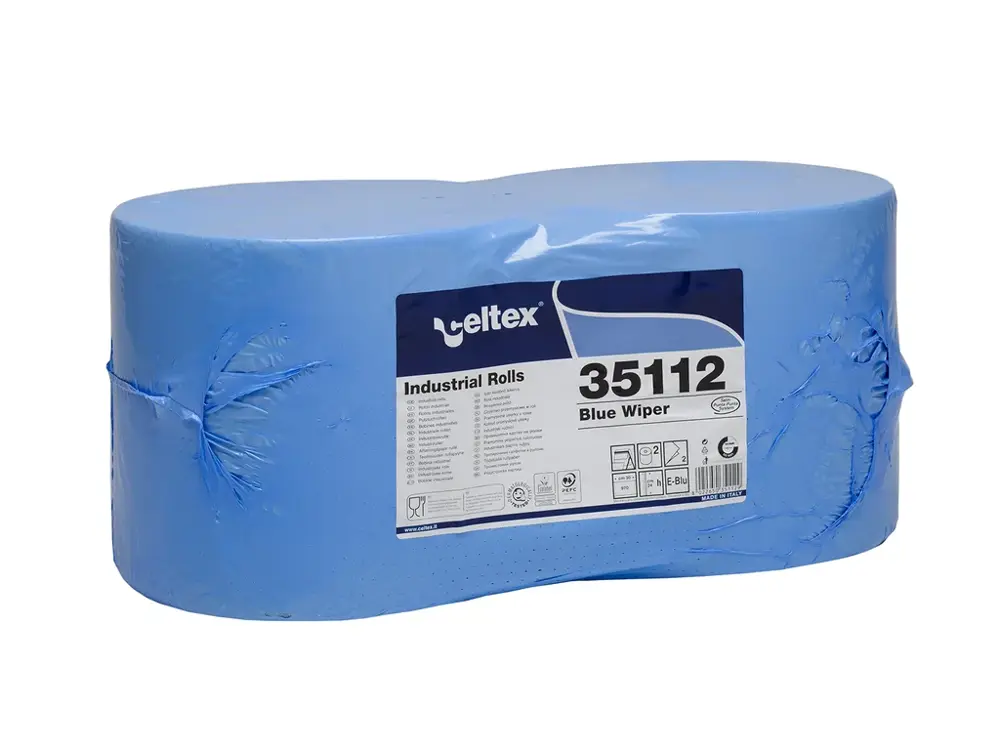 Průmyslová papírová utěrka CELTEX Blue Wiper 970, šířka 24cm, 2vrstvy - 2ks