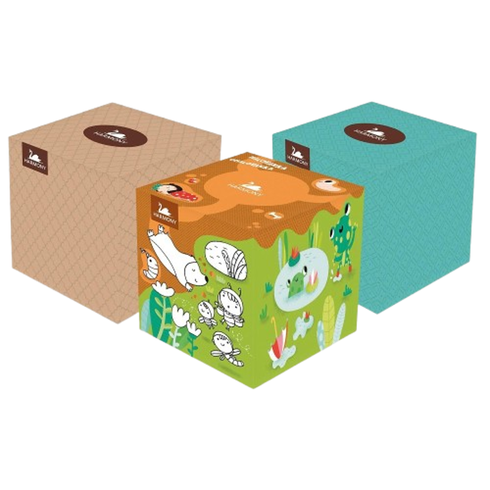 Kapesníky papírové 3vrstvé 60ks v krabičce CUBE BOX