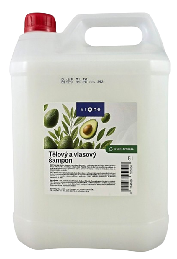 VIONE TĚLOVÝ A VLASOVÝ ŠAMPON 5l avokádo