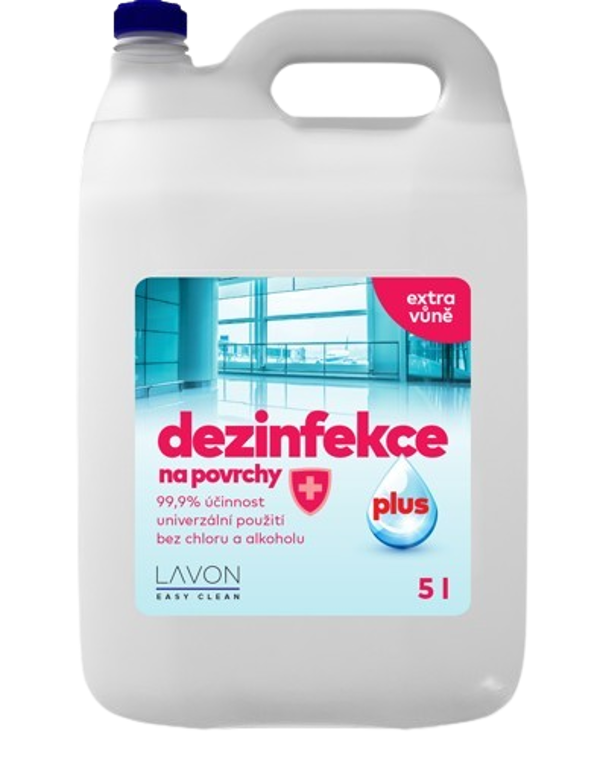 LAVON dezinfekce na povrchy PLUS bez chloru a alkoholu 5l