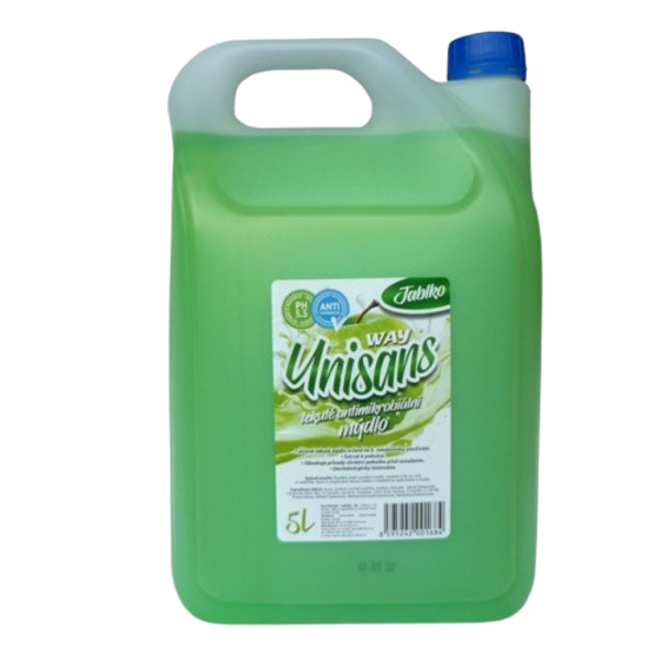 Unisans tekuté mýdlo 5l Jablko antibakteriální Ph 5,5