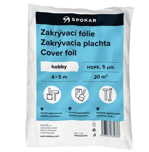 Zakrývací fólie 4x5m HDPE 5MY