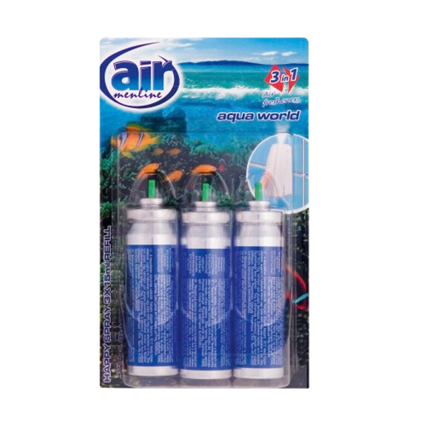 Air Menline sprej osvěžovač refill 3x15ml Aqua world, náplň 3ks