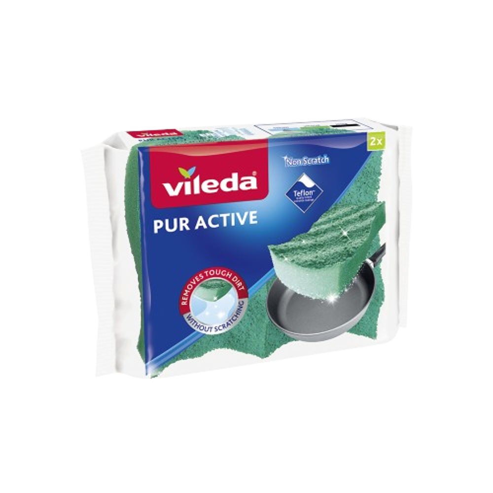 Vileda PUR active houbička střední, 2ks