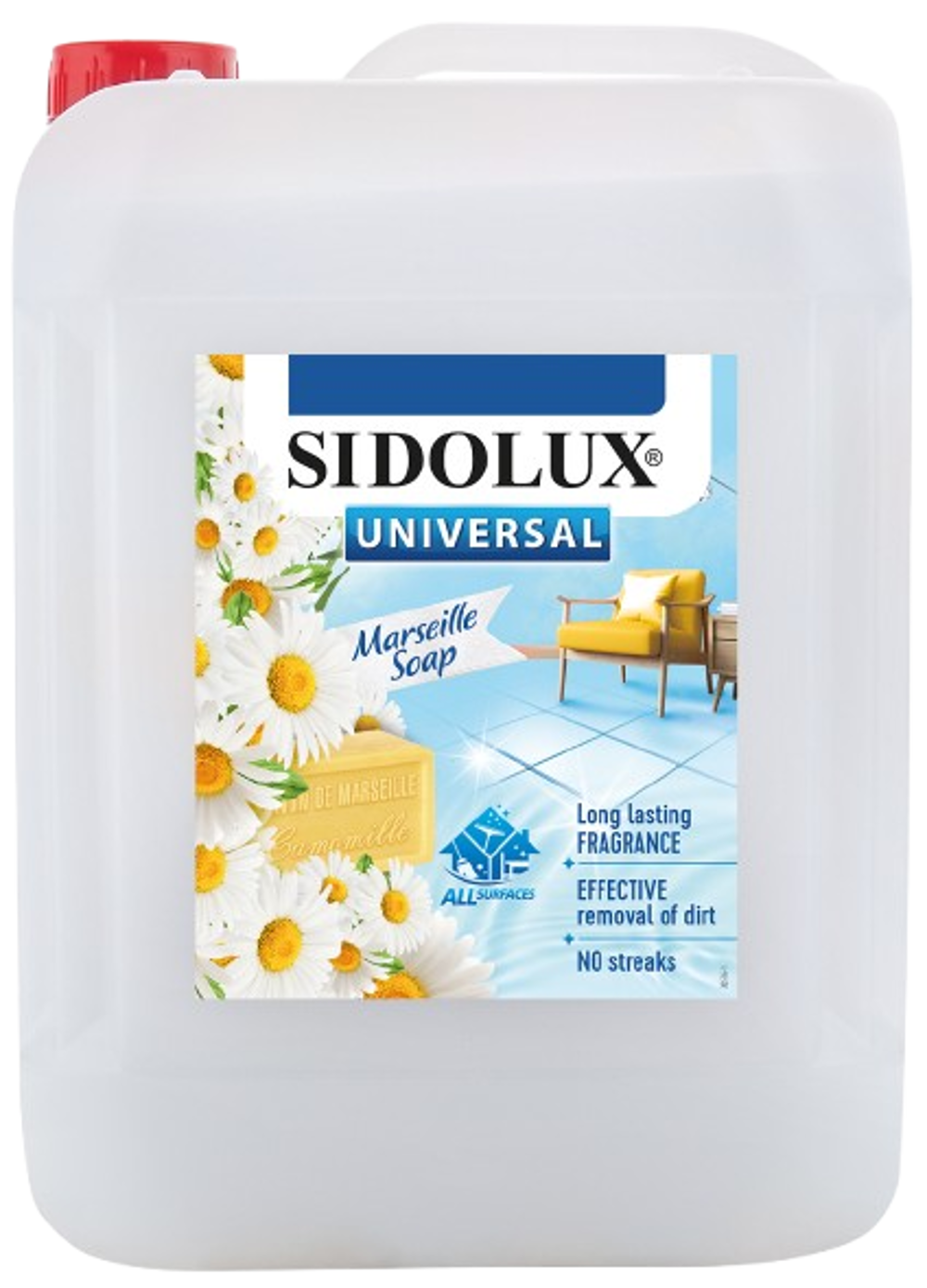 SIDOLUX UNIVERSAL soda power s vůní Marseilského mýdla 5l