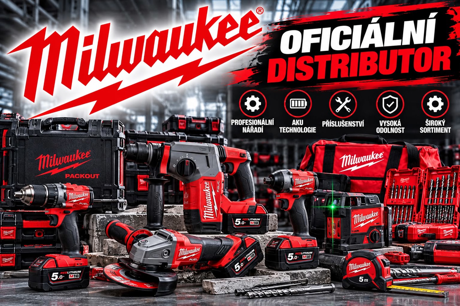 Milwaukee - oficiální distributor