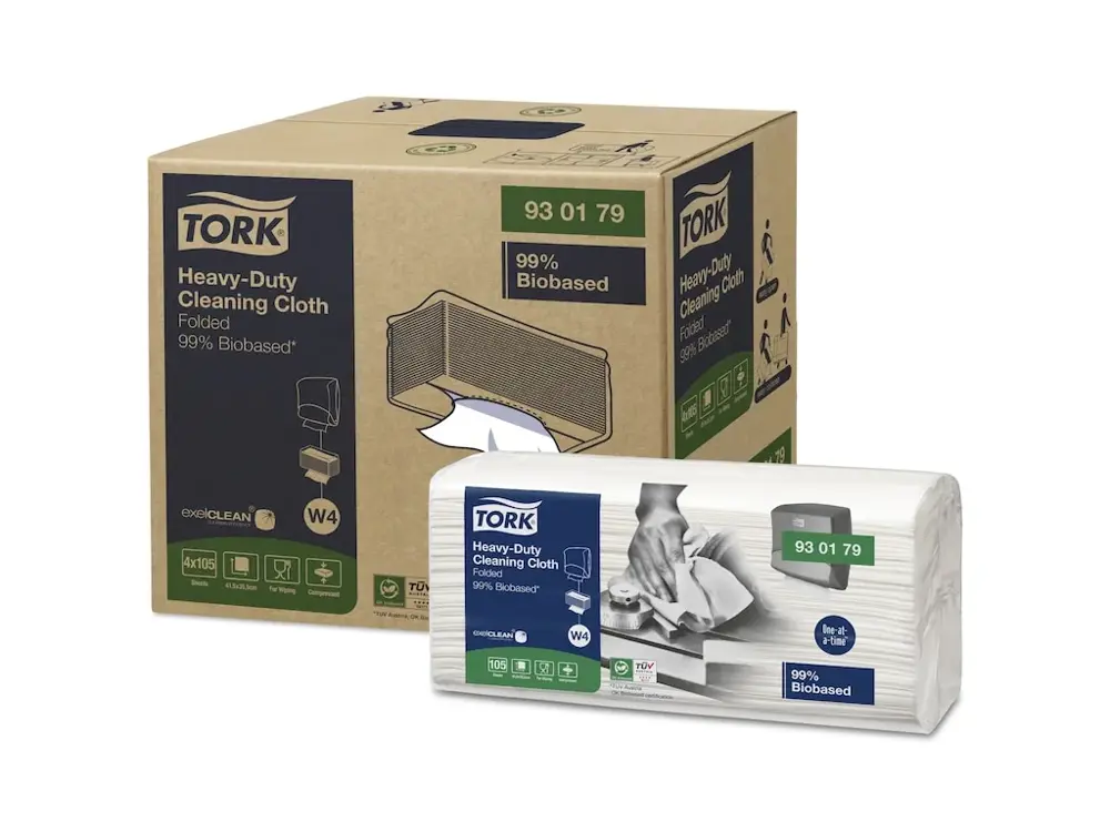 Bio čisticí utěrka Tork Heavy-Duty Biobased skládaná W4 - 105ks
