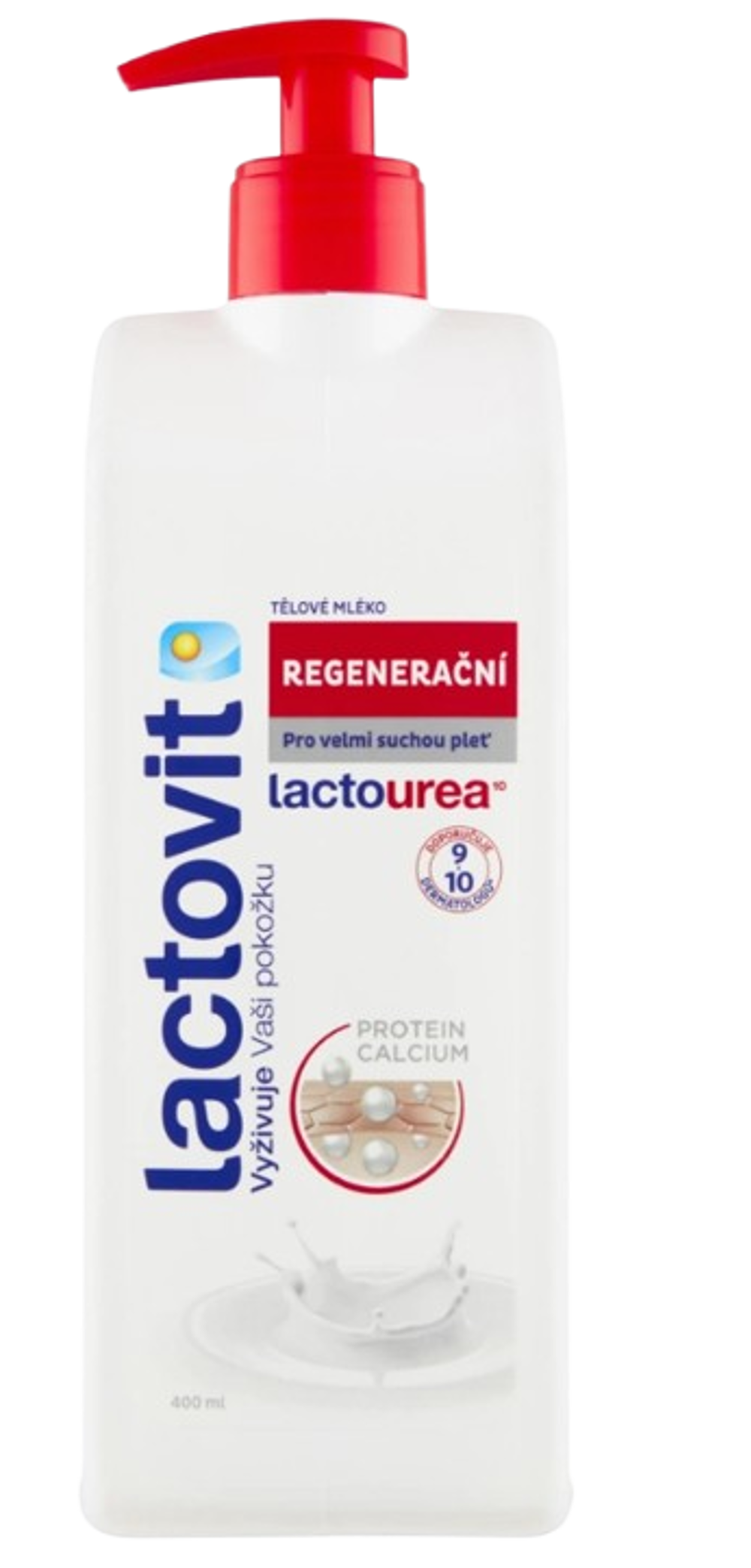 Lactovit lactourea tělové mléko 400ml Regenerační