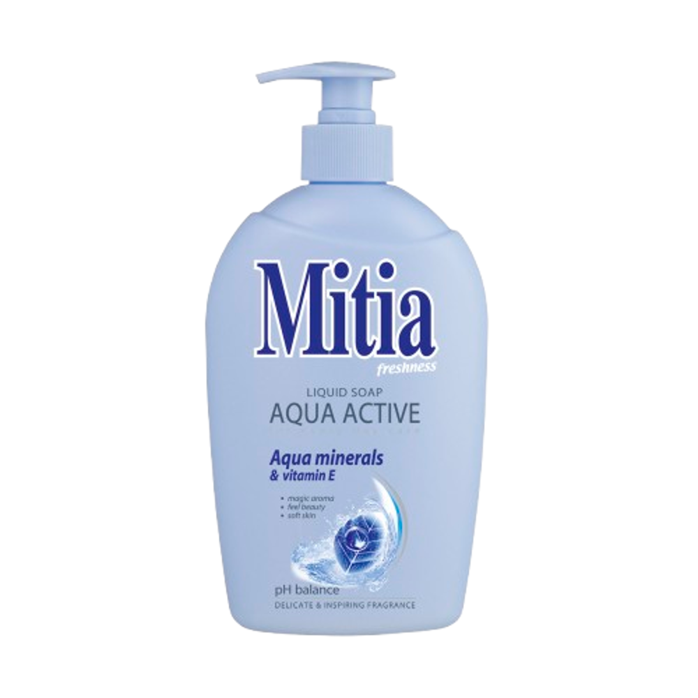 Mitia tekuté mýdlo 500ml Aqua Active s dávkovačem