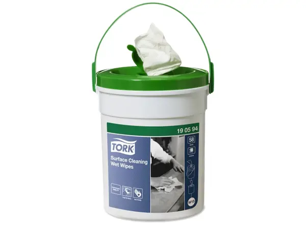 Vlhčené utěrky Tork Premium z netkané textilie na čištění povrchů - 58ks