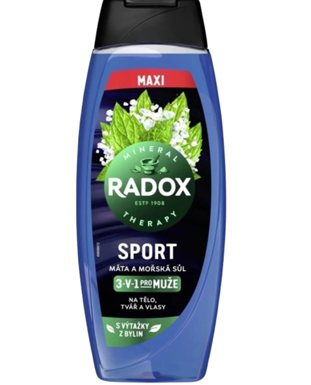Radox sprchový gel pánský Sport Máta Mořská Sůl 3V1 450ml