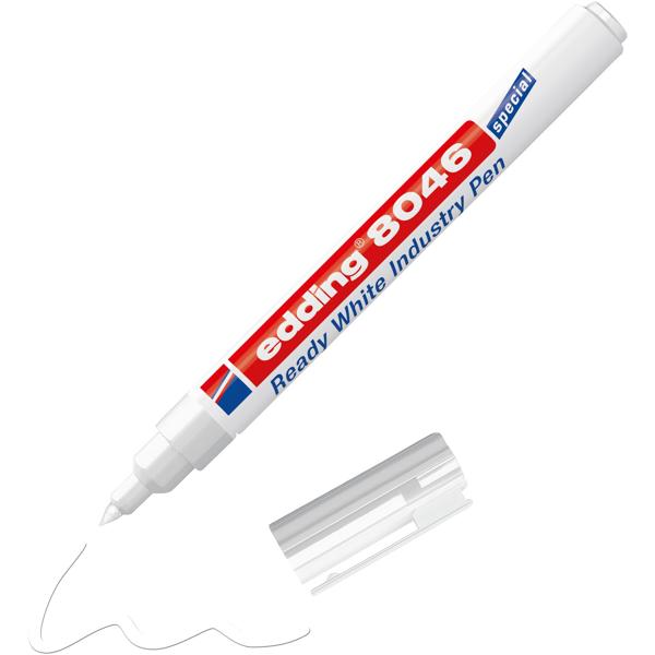 Edding Popisovač průmyslový fix 8046 Ready White - bílý