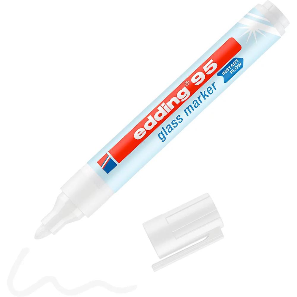 Edding Popisovač na sklo 95 - bílý